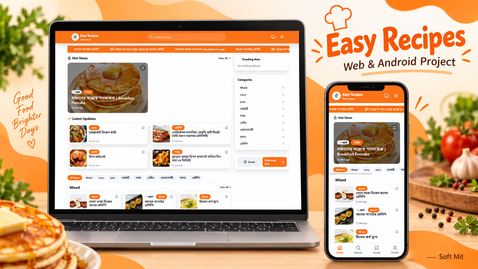 Easy Recipes: Web and Android Project — 1