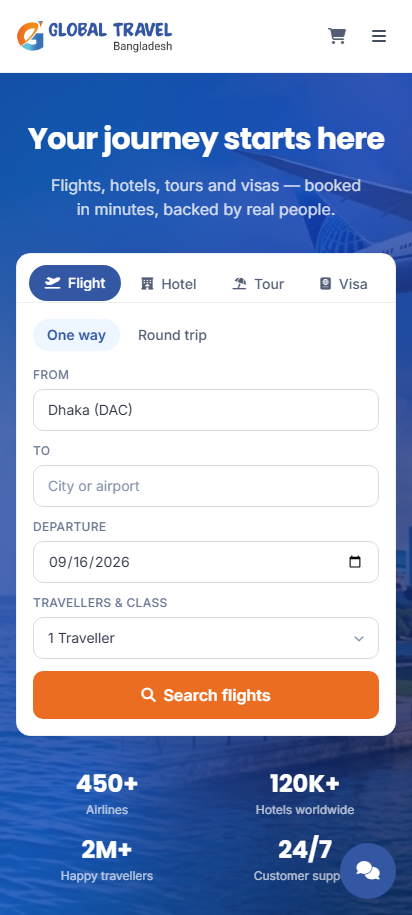 Global Travel Bangladesh: Travel Website — 3